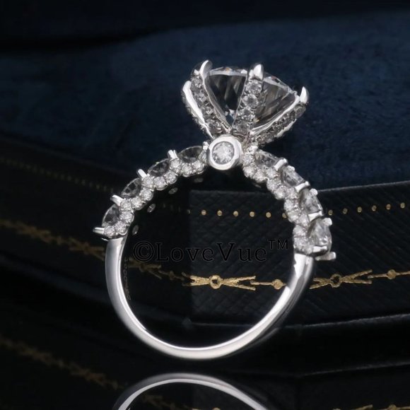 Certified 3ct. t.w. Diamond Brilliant Solitaire Luxury Engagement Wedding Ring - Picture 7 of 17